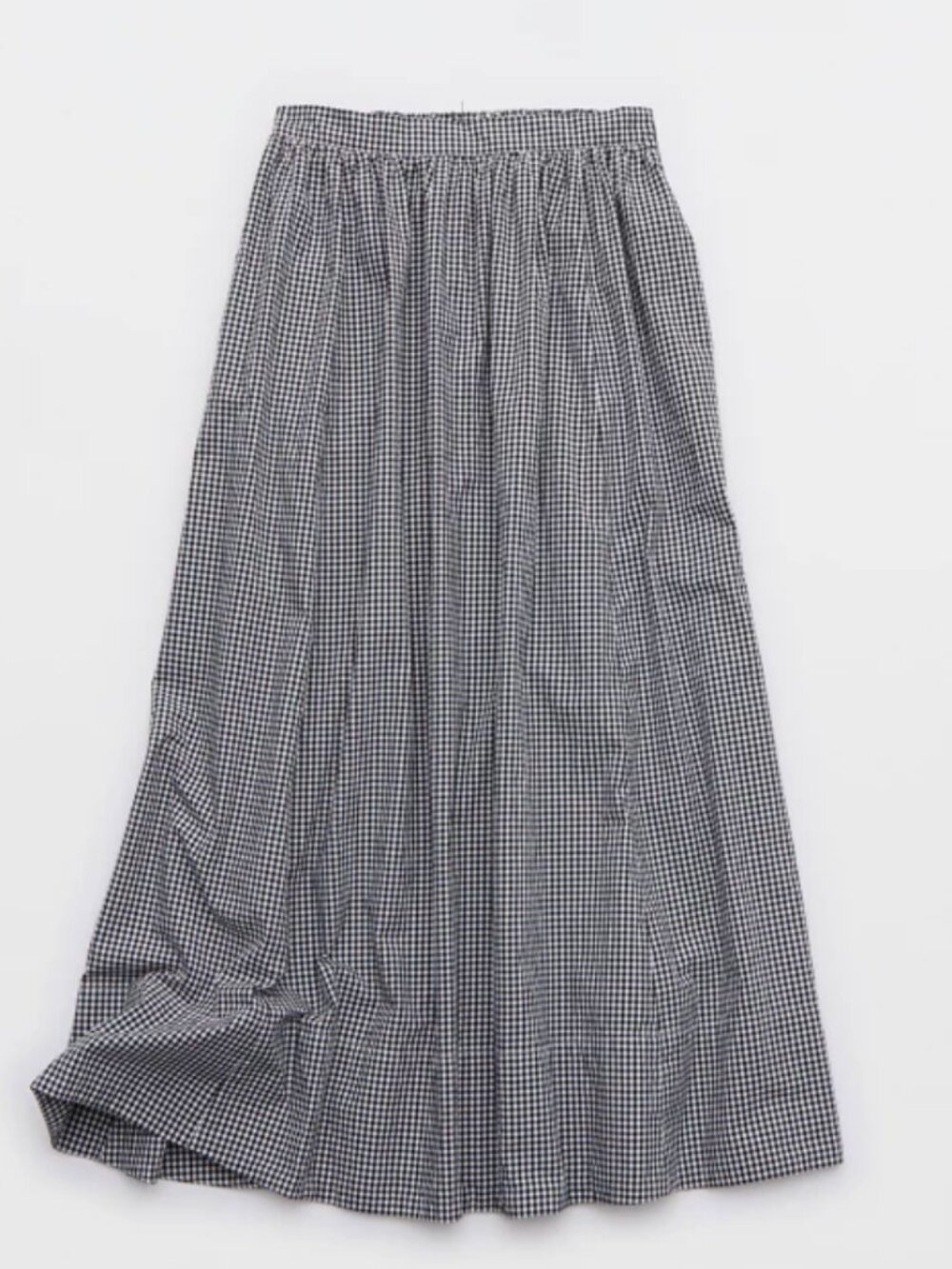 Aerie New Essentials Skirt black and white gingham (XS)